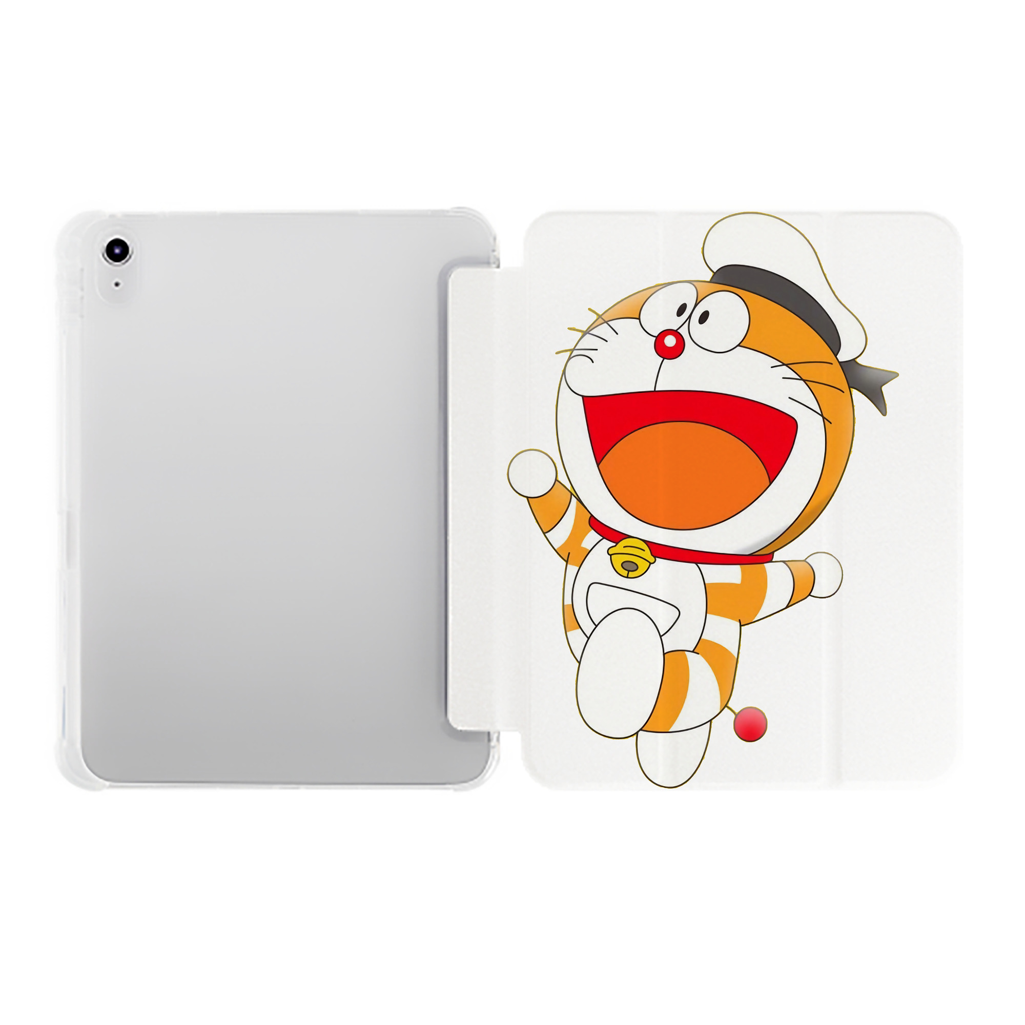 （画像用） ドラえもん Doraemon IPad ケース ペン収納付き 三つ折りスタンド PUレザー×シリコン 対応機種9.5/10.5/10.9インチ